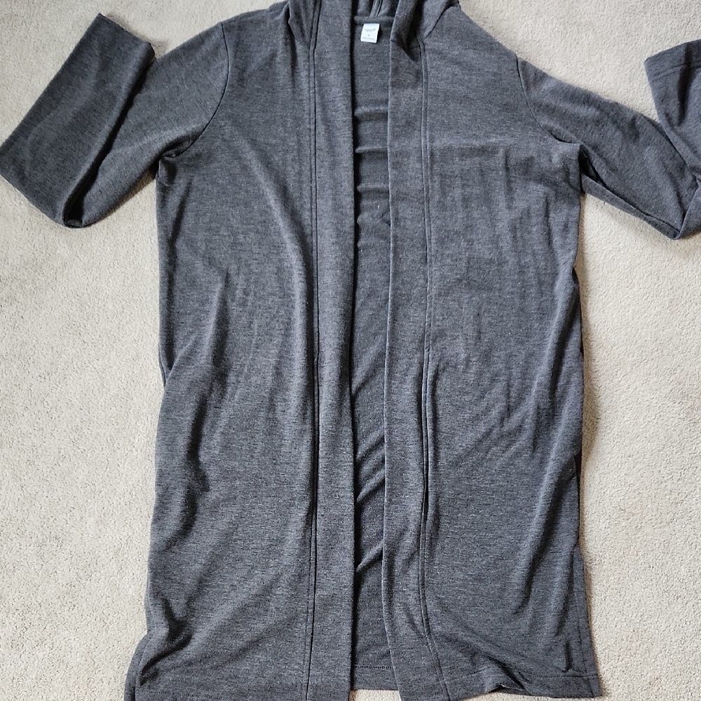 Old Navy Gray Cardigan Athleisure Robe Lounge Wear - Medium